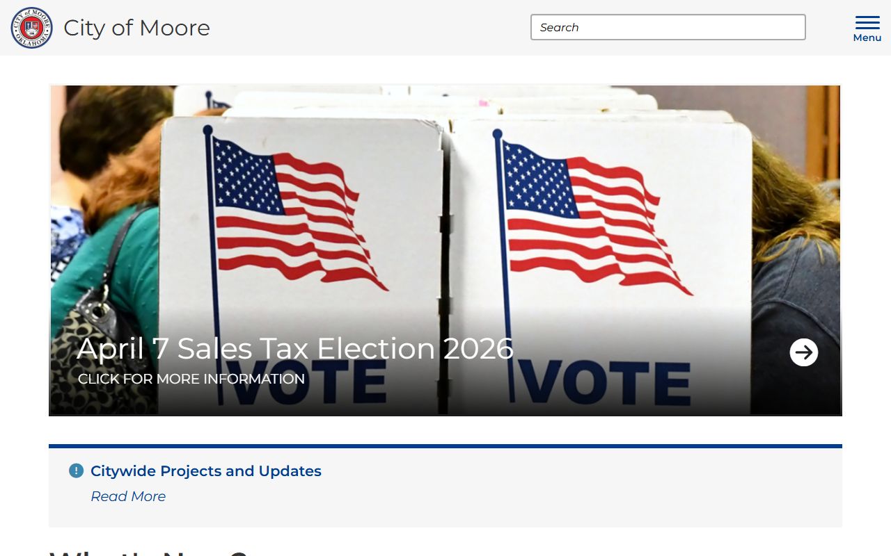 Moore marriage license city information page