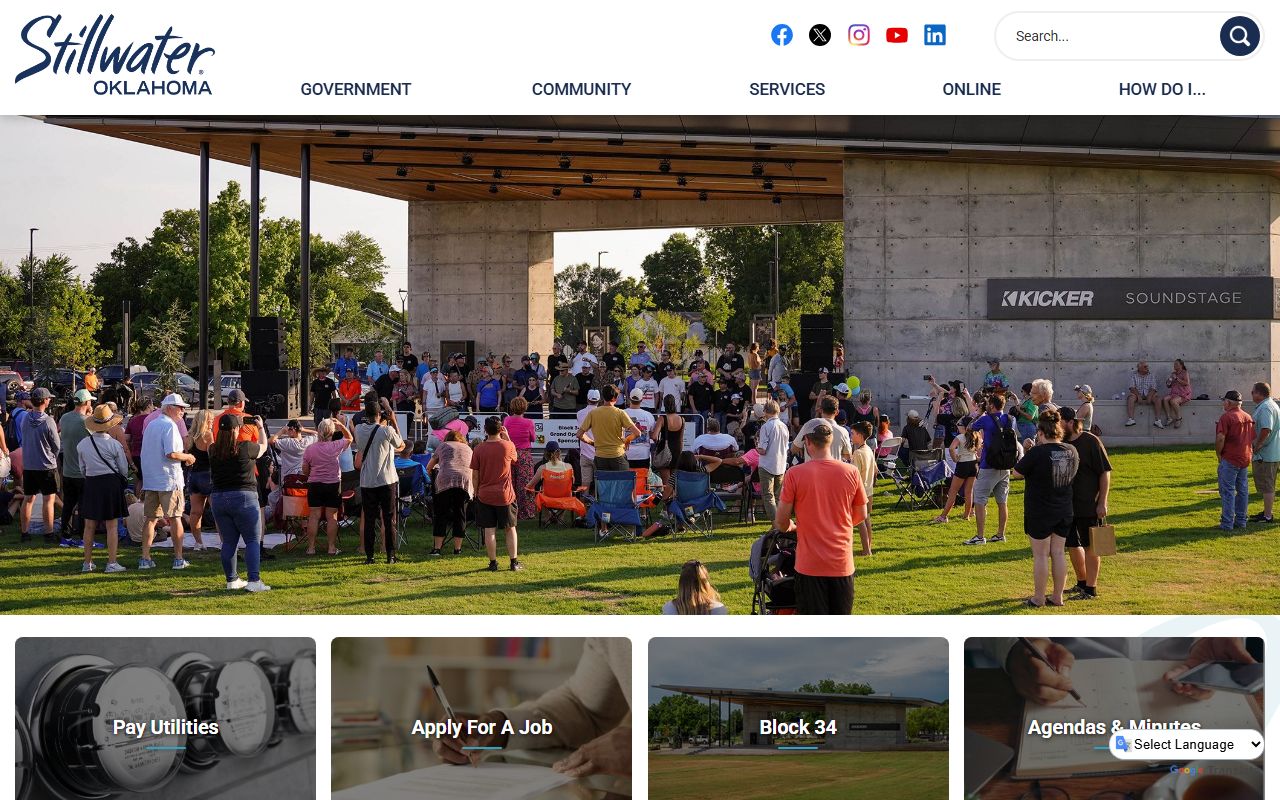 Stillwater marriage license city information page