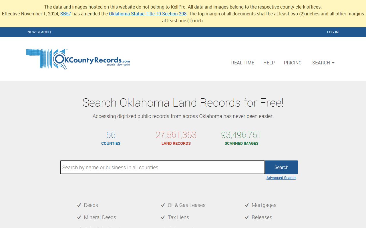 Tulsa marriage license OKCountyRecords search