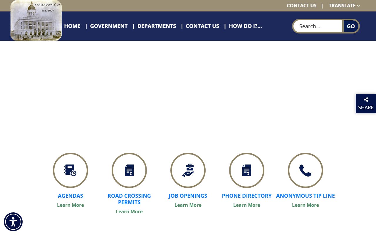 Carter County official website for marriage license services