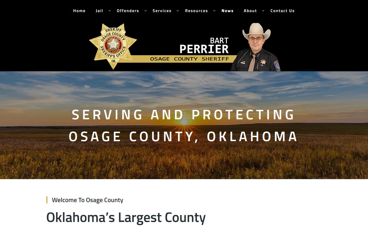 Osage County official website for marriage license information