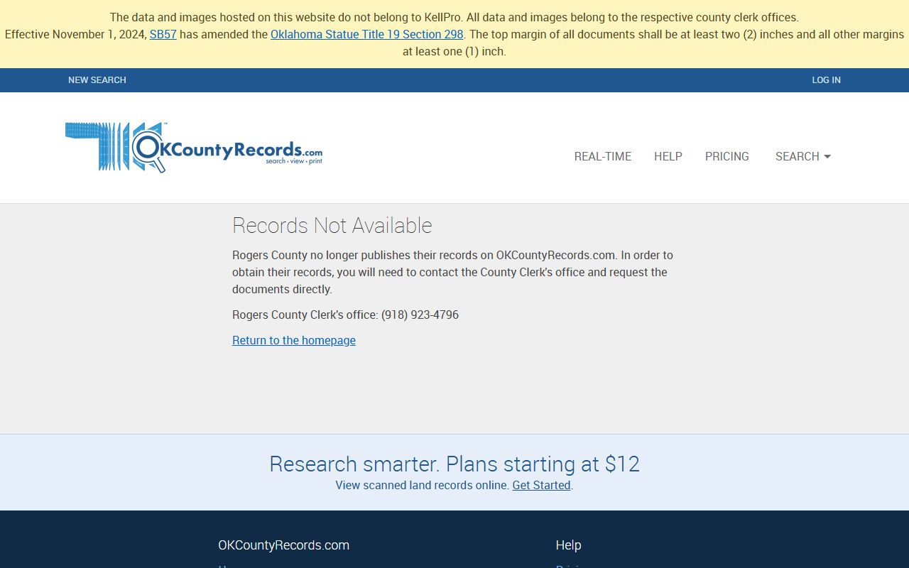 Rogers County marriage license records search on OKCountyRecords